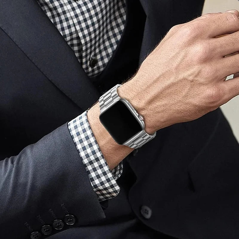High Quality Strap For Apple Watch, Band 44mm 40mm 45mm 41mm Ultra 2 49mm 42mm 44 45 mm, Steel Material, Series 7 8 9 -4 5 6