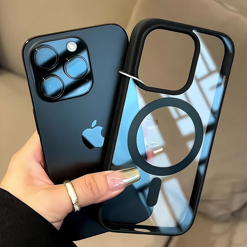 High Quality Phone Case, Magnetic Charging Phone Case for iPhone, Matte Material and Shockproof Case