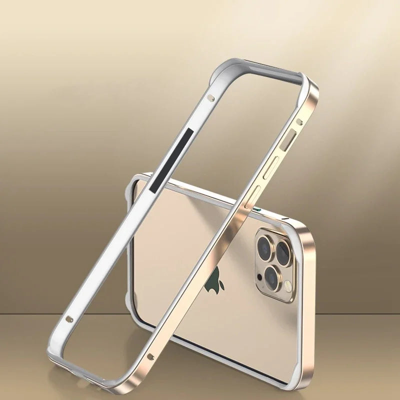 Luxury Bumper Case For iPhone, Metal Frame Phone Case, Shockproof Resistant