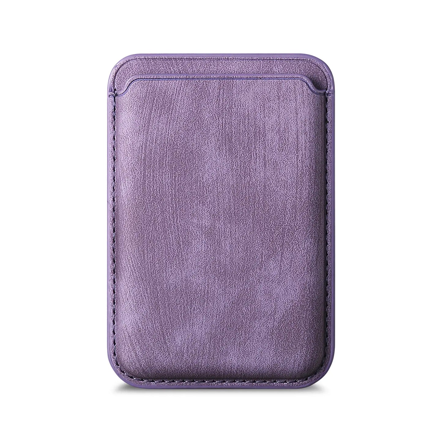 Premium Matte Leather iPhone Card Holder, Card Holder For Mag Safe Wireless Charging