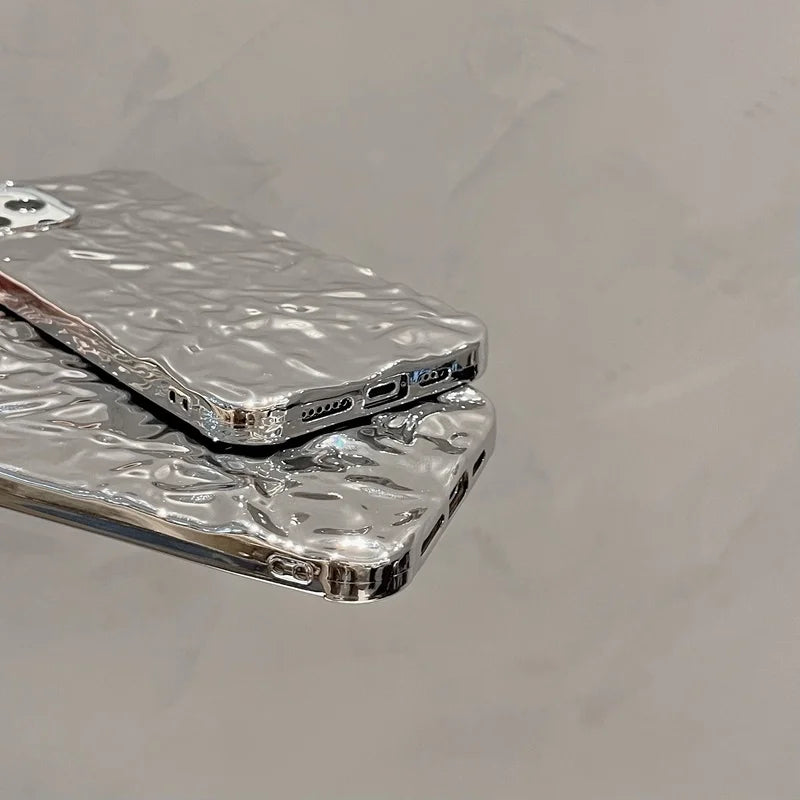 Luxury Silver Tin Foil Case For iPhone