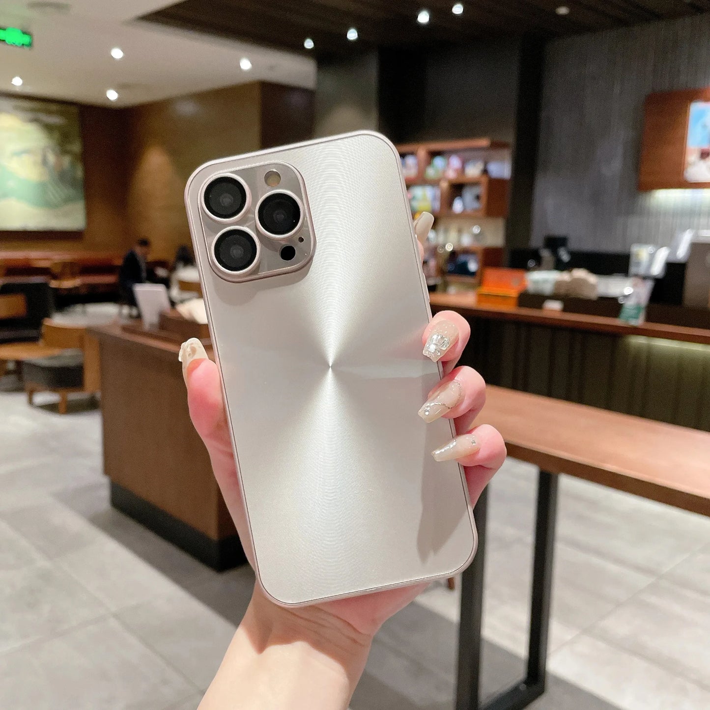 Luxury Aurora Color Phone Case Suitable For iPhone, Shockproof Cover, Full Camera Lens Protection