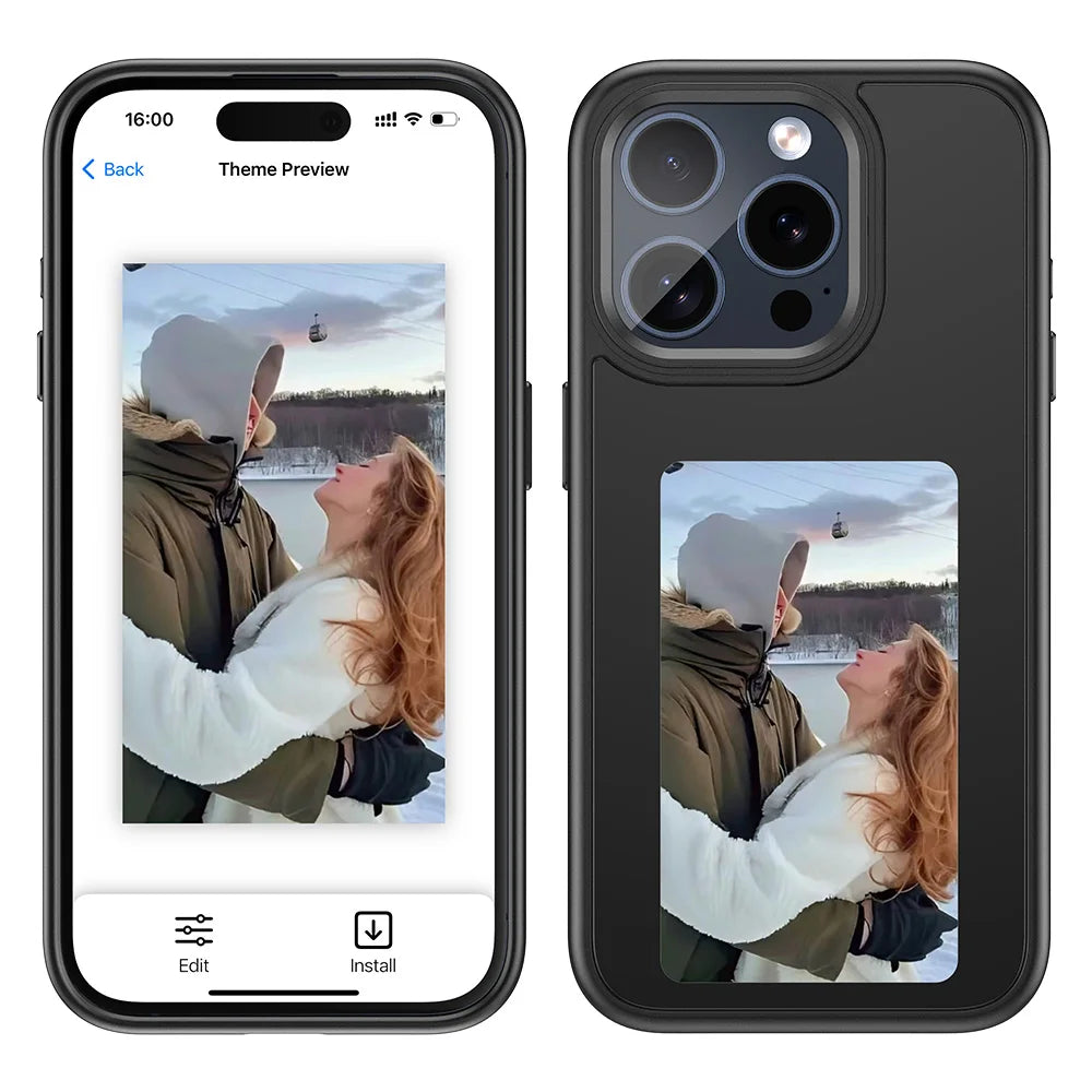 Premium Quality Phone Case, New-tech NFC Transfer Function Phone Case For iPhone, E Ink Screen Phone Cover, Smart iPhone Case, Slim and Ultra-Thin Design
