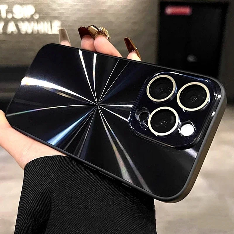 Luxury Laser Pattern Phone Case For iPhone, Shockproof Resistant, Bumper Case Cover
