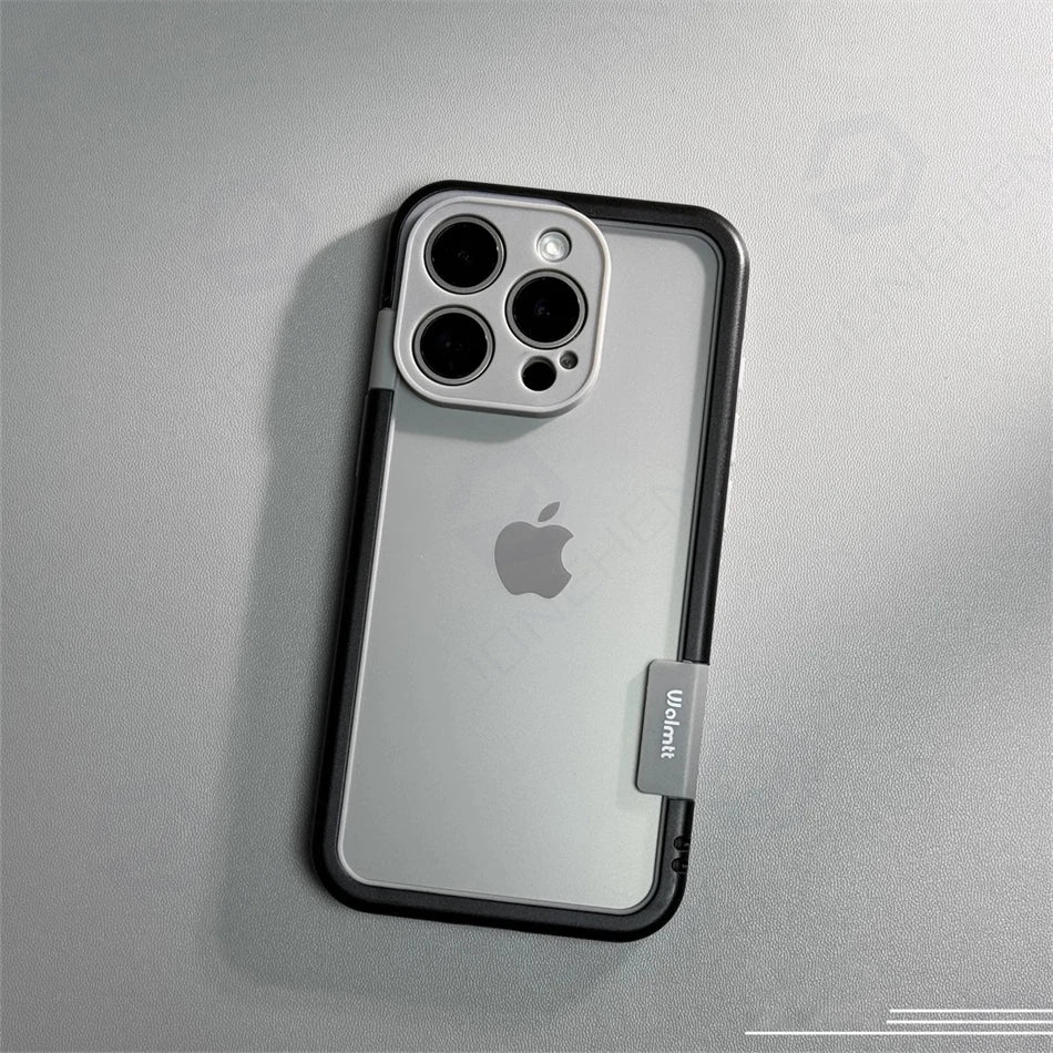 High Quality Dual Color Bumper Case For iPhone, Shockproof Case, Soft Silicone Frame and Camera Lens Protection
