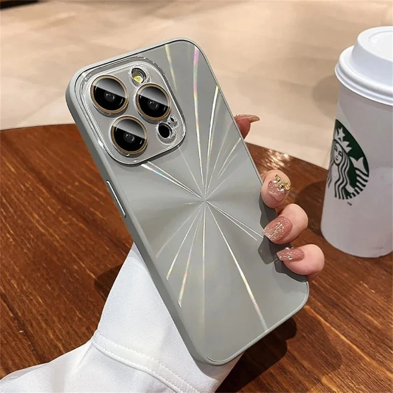 Luxury Laser Pattern Phone Case For iPhone, Shockproof Resistant, Bumper Case Cover