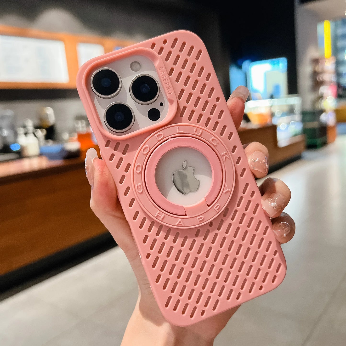 High Quality iPhone Case, Magnetic Bracket, Soft Material, All Around Protection