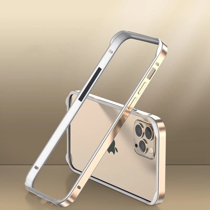 Luxury Bumper Case For iPhone, Metal Frame Phone Case, Shockproof Resistant