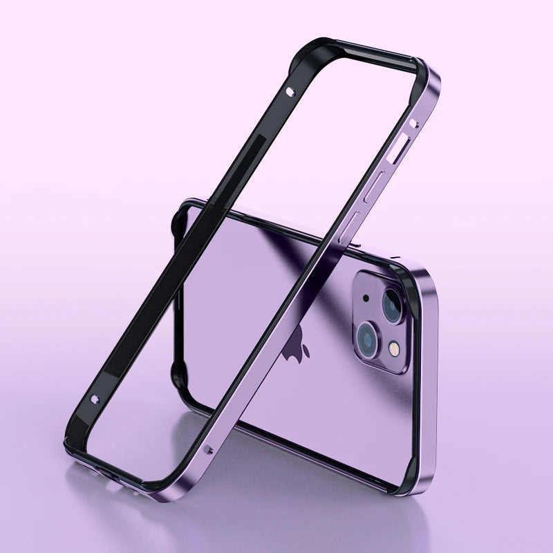 Luxury Bumper Case For iPhone, Metal Frame Phone Case, Shockproof Resistant