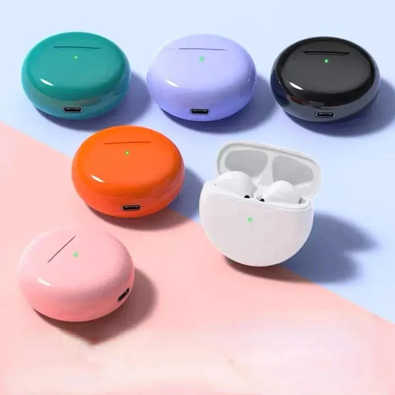 High Quality Air Pro 6 Wireless Bluetooth Headset, Comfortable to Wear, Compact and Unique Design, With Charging Cable