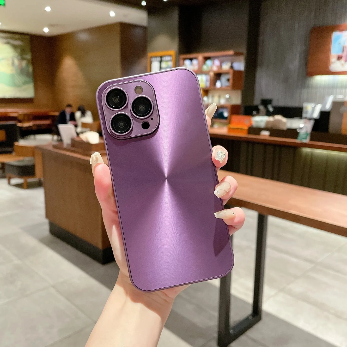 Luxury Aurora Color Phone Case Suitable For iPhone, Shockproof Cover, Full Camera Lens Protection