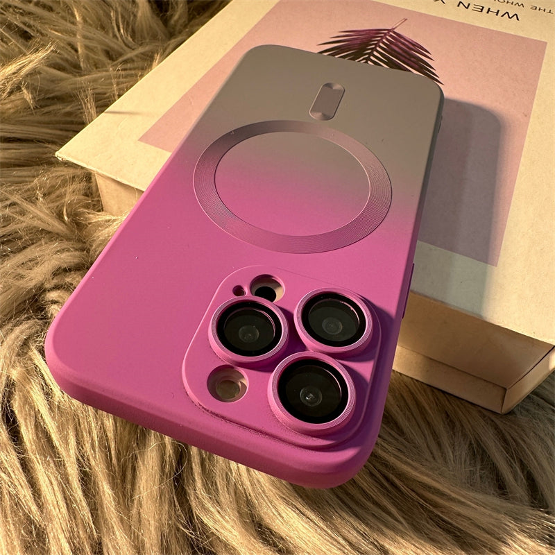 Luxury iPhone Case, MagSafe and Wireless Charging Phone Case For iPhone 11 12 13 14 Pro Max Plus, Soft and Magnetic Silicone Cover