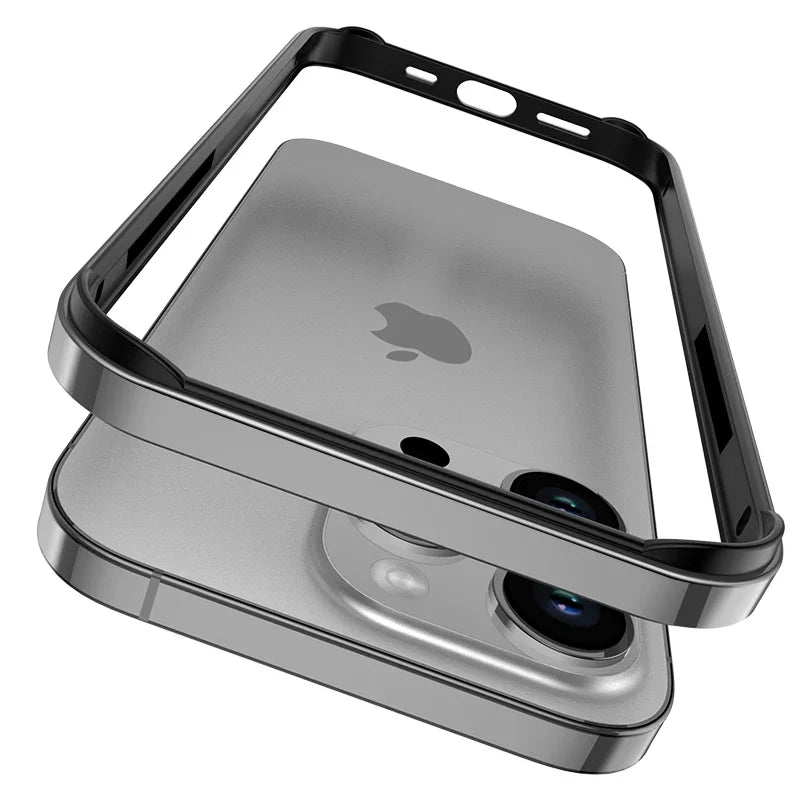 Luxury Bumper Case For iPhone, Metal Frame Phone Case, Shockproof Resistant