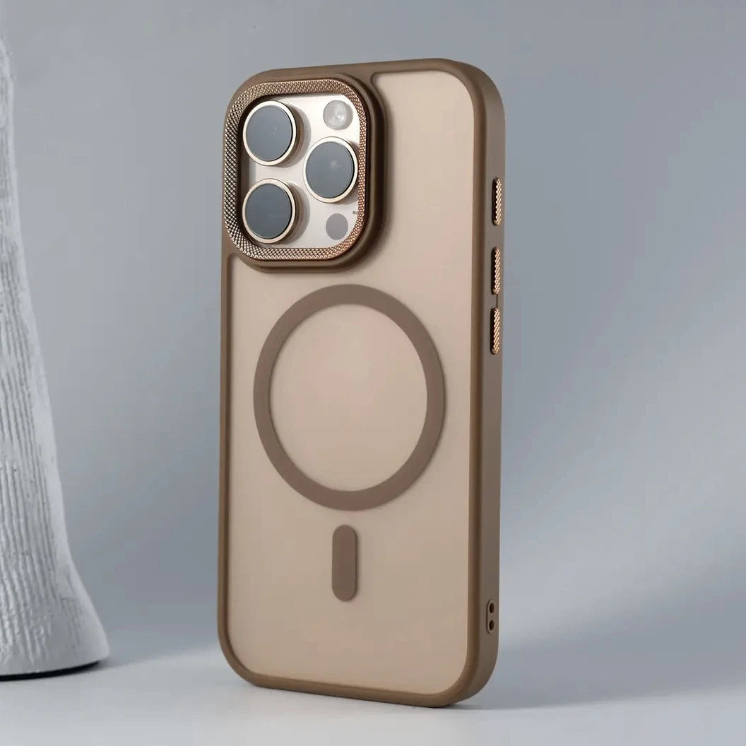 Luxury Silicone with Camera Protection, Magsafe Phone Case for iPhone 11 12 13 14 15 16 Pro Max 16Plus, Wireless Charging, Matte Cover