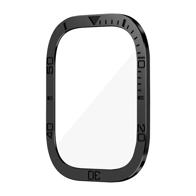 Screen Protector For Apple Watch Ultra, 49mm, Metal Case Accessories Cover Frame +Tempered Glass For iWatch Ultra 2 49mm