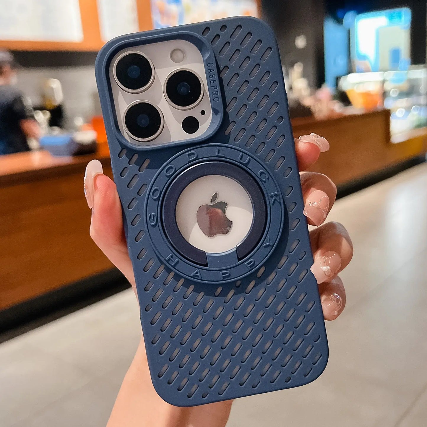 High Quality iPhone Case, Magnetic Bracket, Soft Material, All Around Protection