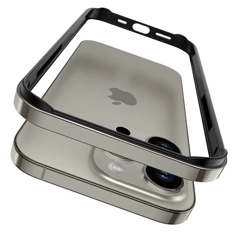 Luxury Bumper Case For iPhone, Metal Frame Phone Case, Shockproof Resistant
