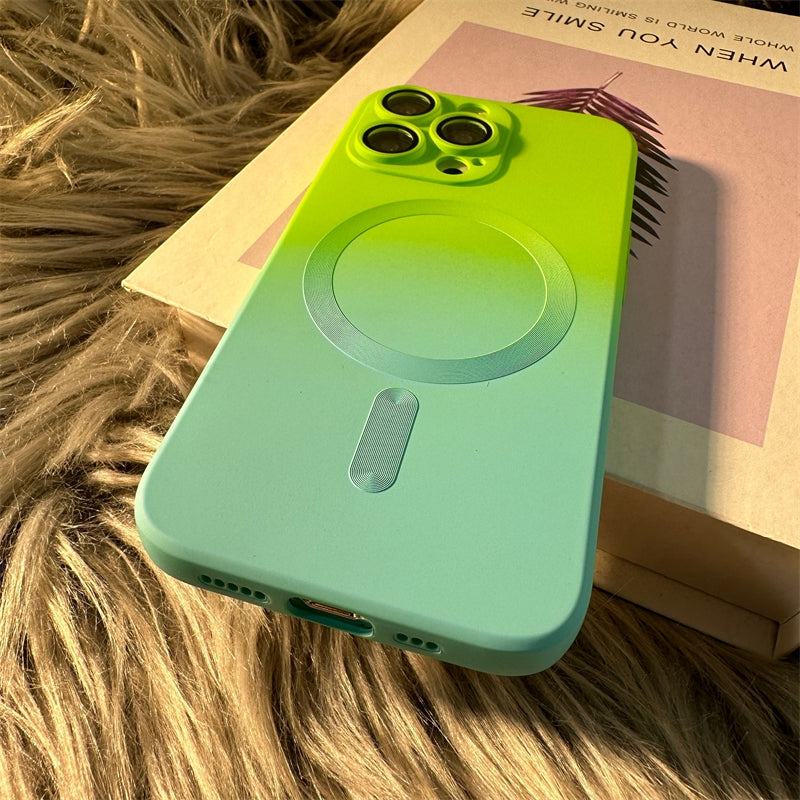 Luxury iPhone Case, MagSafe and Wireless Charging Phone Case For iPhone 11 12 13 14 Pro Max Plus, Soft and Magnetic Silicone Cover