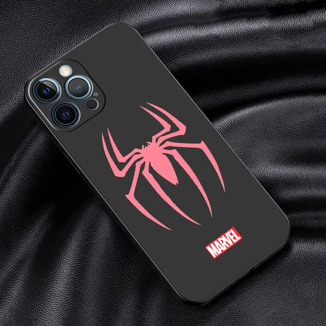 High Quality Silicone iPhone Case, Anti-scratch and Shock-proof Resistant Phone Case, Spider Design iPhone Case