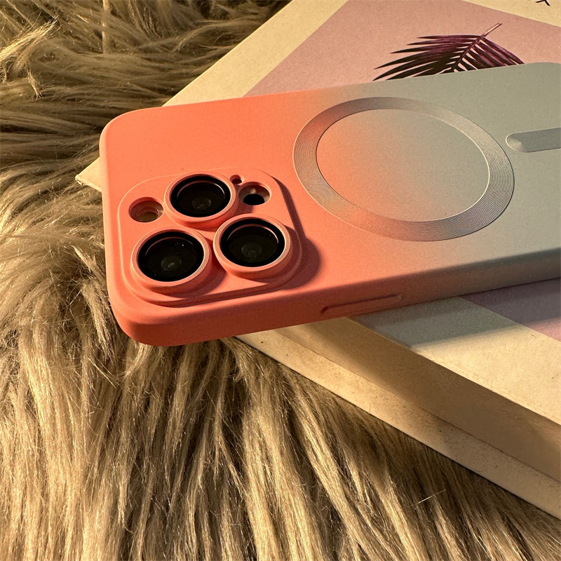 Luxury iPhone Case, MagSafe and Wireless Charging Phone Case For iPhone 11 12 13 14 Pro Max Plus, Soft and Magnetic Silicone Cover