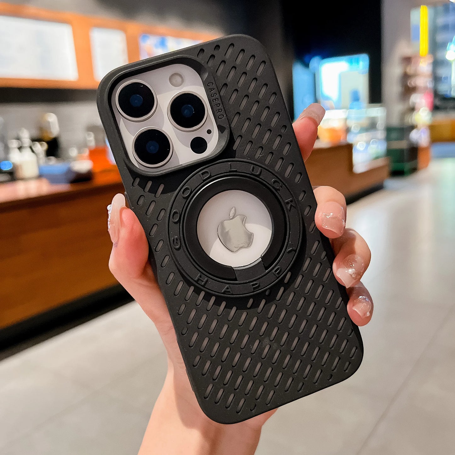 High Quality iPhone Case, Magnetic Bracket, Soft Material, All Around Protection