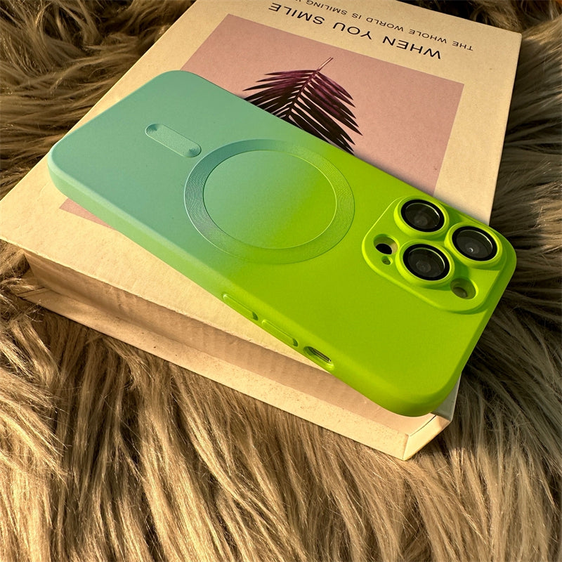 Luxury iPhone Case, MagSafe and Wireless Charging Phone Case For iPhone 11 12 13 14 Pro Max Plus, Soft and Magnetic Silicone Cover