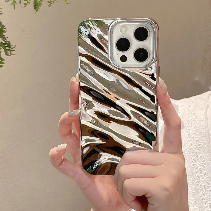 High Quality Wave Phone Case for iPhone, Solid Back Cover, Shockproof and Anti-scratch protection.