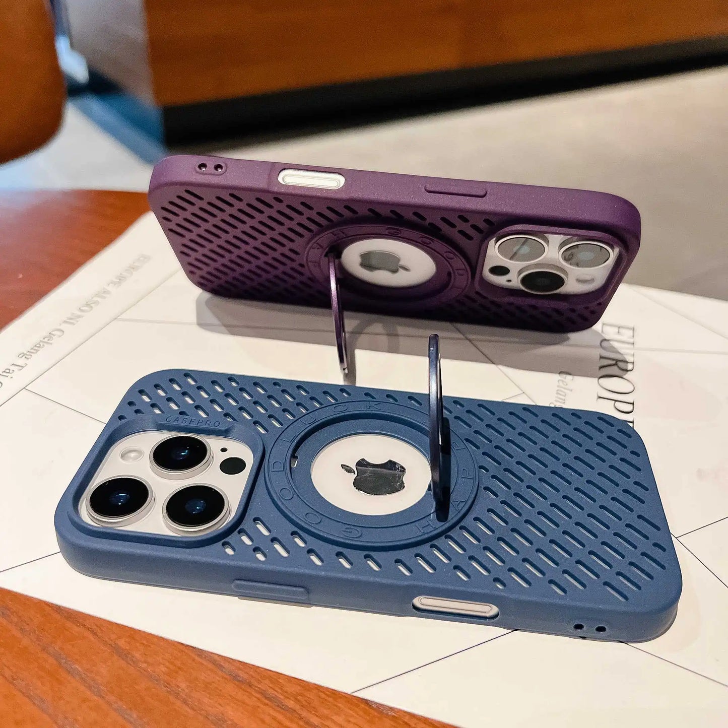 High Quality iPhone Case, Magnetic Bracket, Soft Material, All Around Protection
