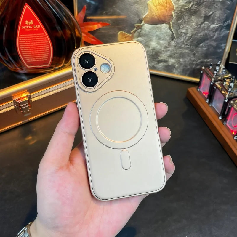 Premium Magnetic Silicone Phone Case For iPhone, Mag Safe Wireless Charging Case, Shockproof Resistant Case