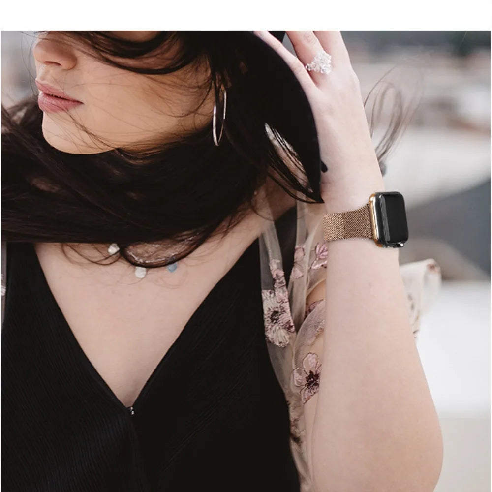 High Quality Metal Strap for Apple Watch 44mm 40mm 45mm 41mm 42mm 38mm 49mm, Metal Bracelet for iWatch Series Ultra 8 7 6 5 4 3 SE 44.