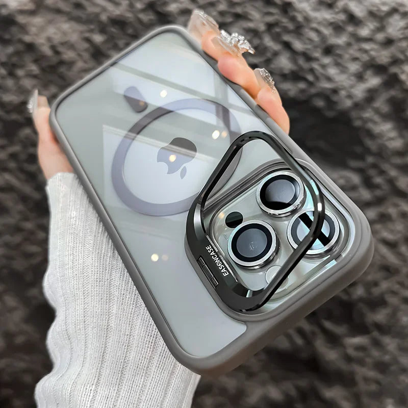 Luxury iPhone Case, Magnetic and Shockproof Phone Case For iPhone, Camera Lens Protection, Full Back Cover