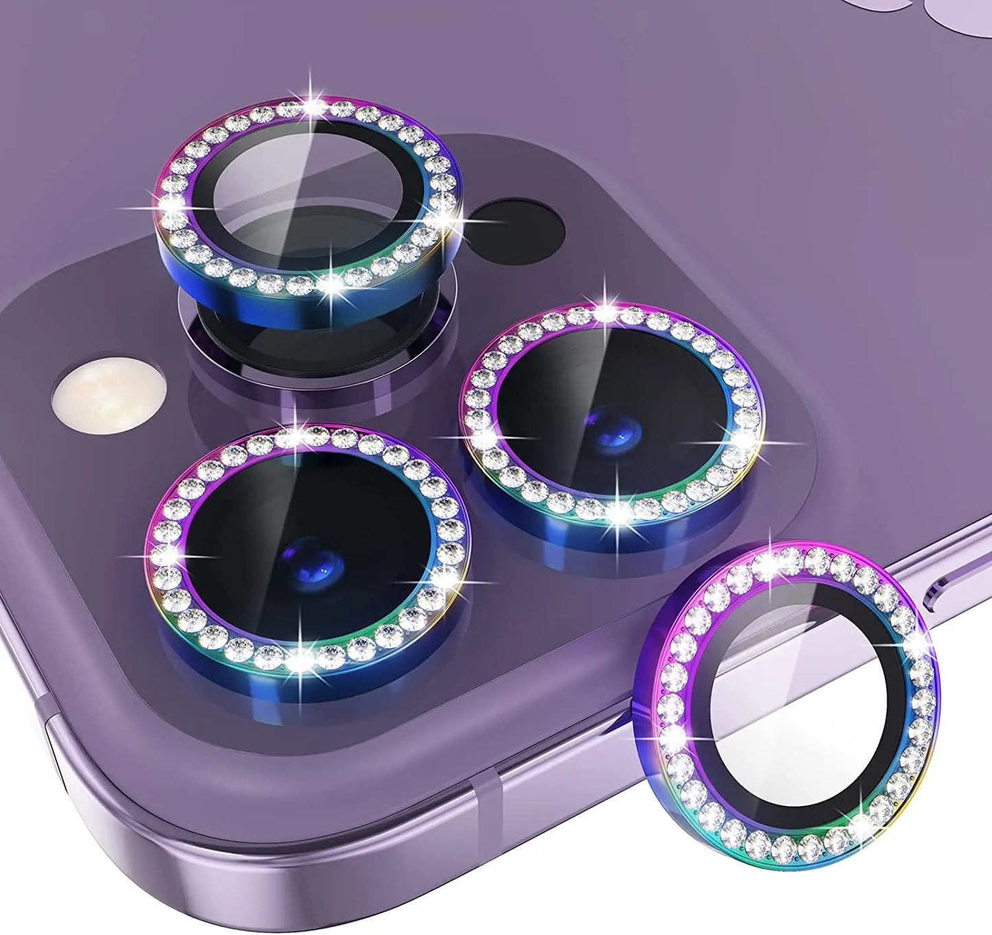 Luxury Glitter Diamond Camera Lens Protector Cover for iPhone, Anti-Scratch camera Protection