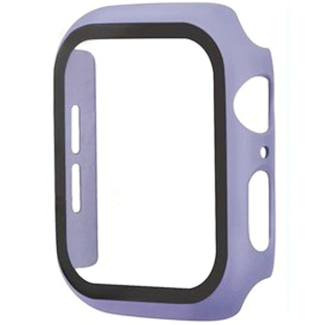 Premium Tempered Glass and Case For Apple Watch, 41mm 45mm 42mm 38mm 44mm 40mm, All Around Screen Protector Case for iWatch