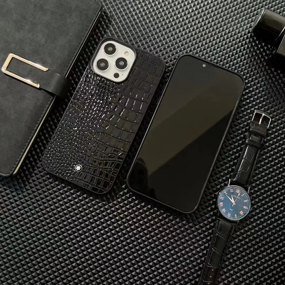 Luxury Leather Case for iPhone, All Around Protection Cover, Shockproof Protection and Anti-fingerprint Case