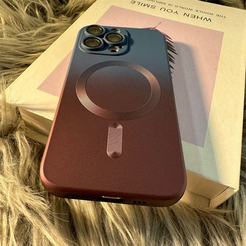 Luxury iPhone Case, MagSafe and Wireless Charging Phone Case For iPhone 11 12 13 14 Pro Max Plus, Soft and Magnetic Silicone Cover