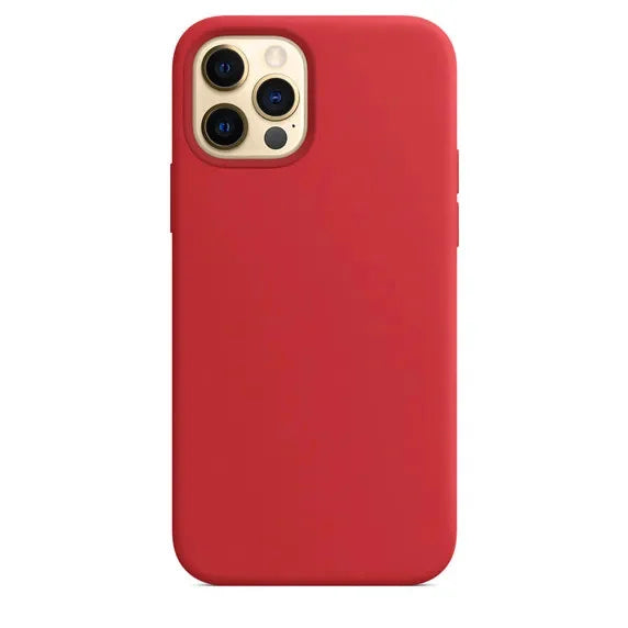 Luxury Silicone Case for iPhone, Full Logo Cover, Unique Colors, All Around Protection Phone Case
