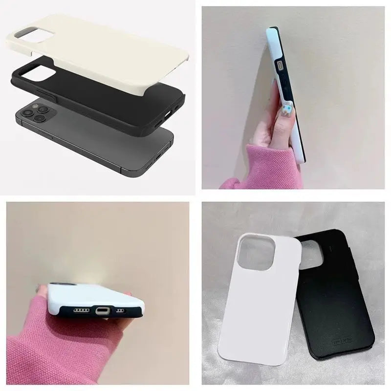 Luxury Phone Case for iPhone, Double-layer Back Cover, Unique Design and All Around Protection Phone Case