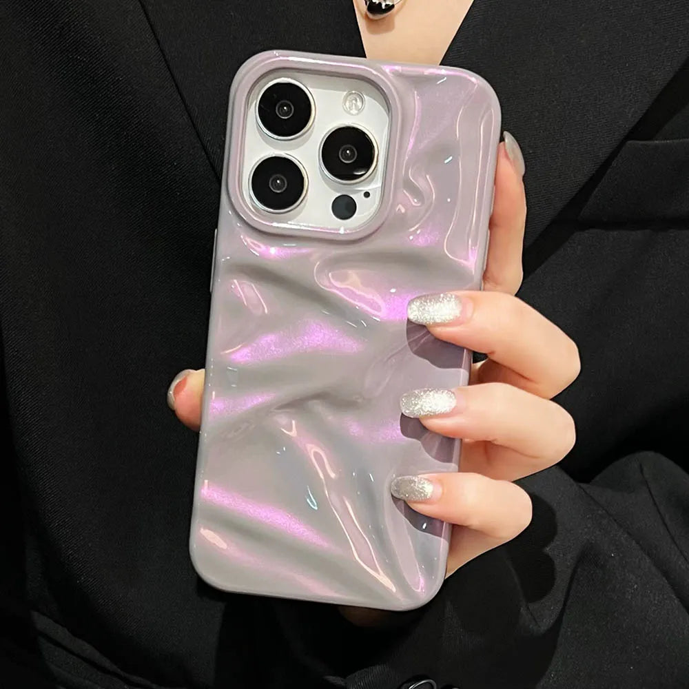Premium Purple and Pink Phone Case For iPhone, Shockproof Back Cover, Anti-scratch and Anti-fingerprint Phone Case