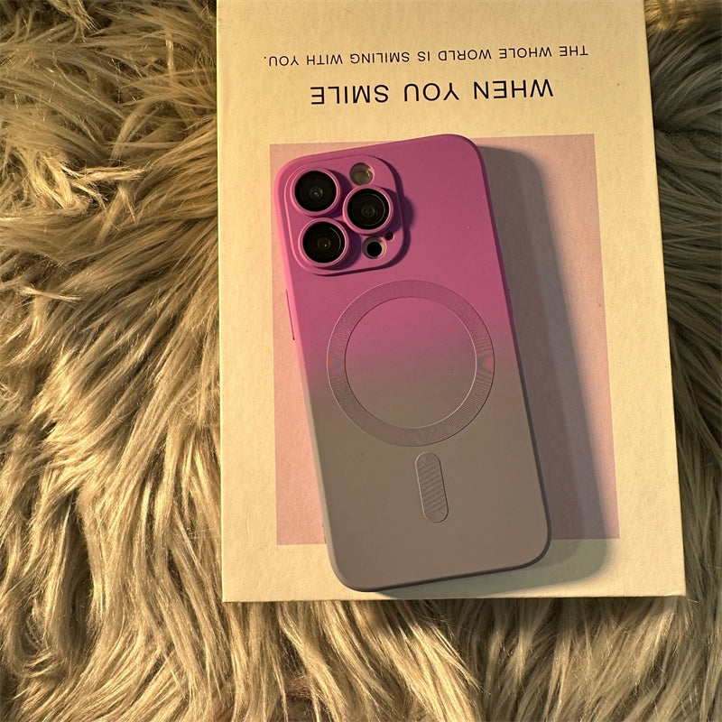 Luxury iPhone Case, MagSafe and Wireless Charging Phone Case For iPhone 11 12 13 14 Pro Max Plus, Soft and Magnetic Silicone Cover
