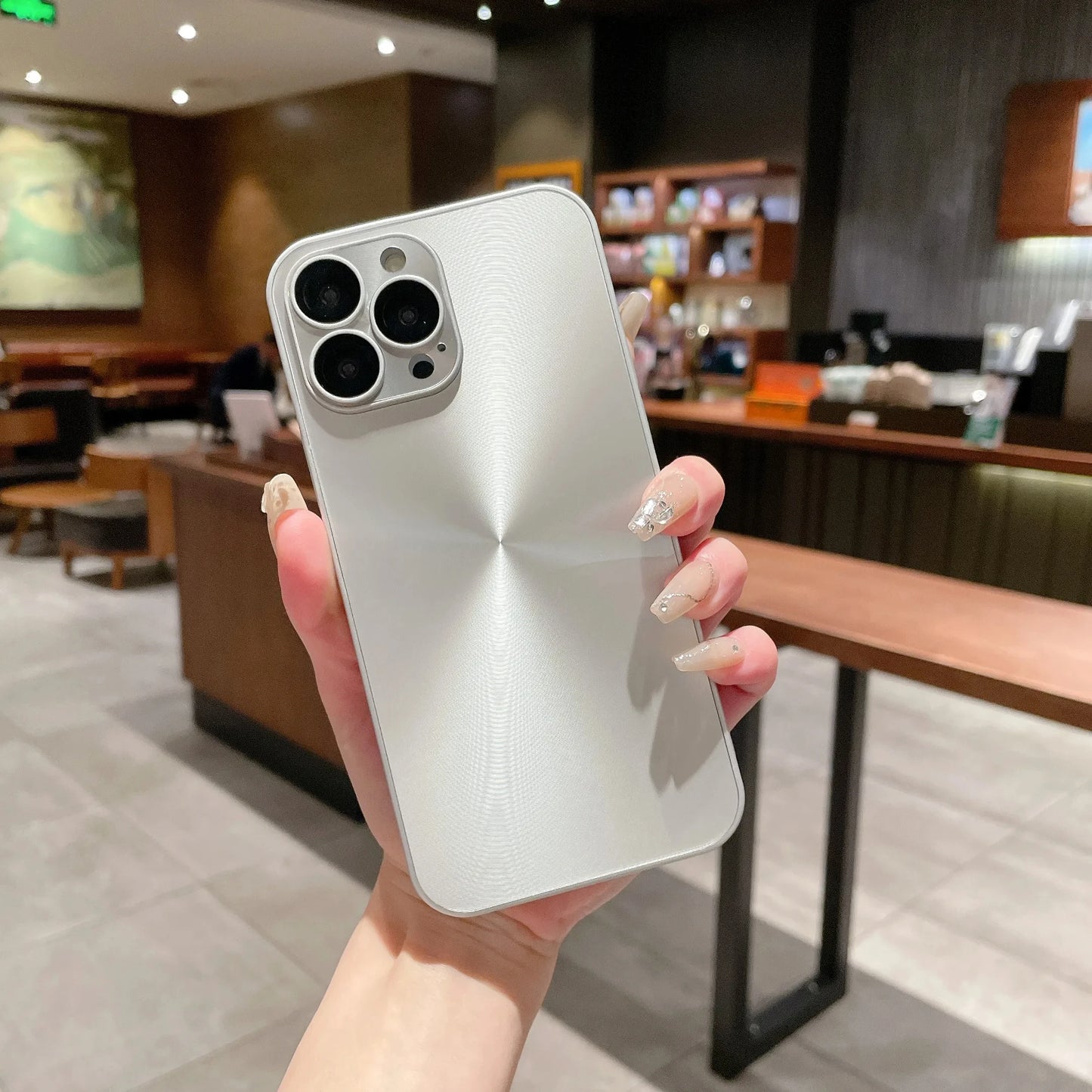 Luxury Aurora Color Phone Case Suitable For iPhone, Shockproof Cover, Full Camera Lens Protection