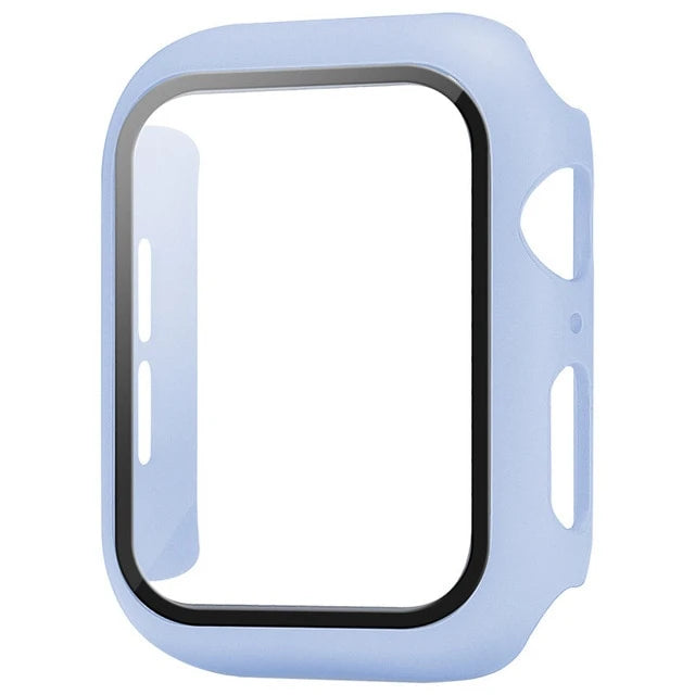 Premium Glass + Case For Apple Watch 8 7 6 SE 5 9 iWatch, Screen Protector for Apple watch, 44mm 45mm 41mm 40mm 42mm 38mm.