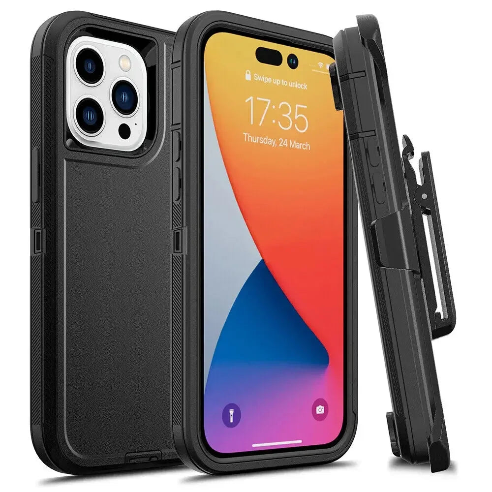 Military Heavy Duty Armor Phone Case For iPhone, Shockproof Protection Cover, All Around Protection Phone Case