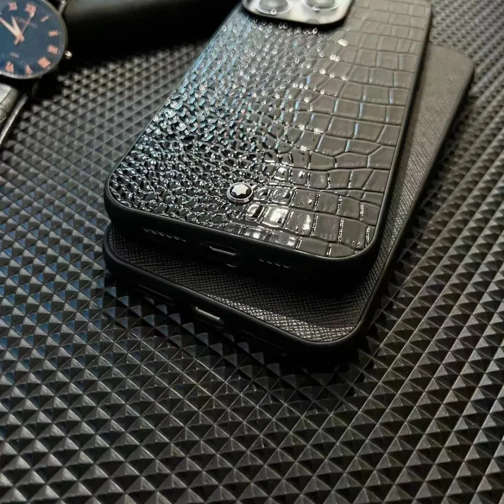 Luxury Leather Case for iPhone, All Around Protection Cover, Shockproof Protection and Anti-fingerprint Case