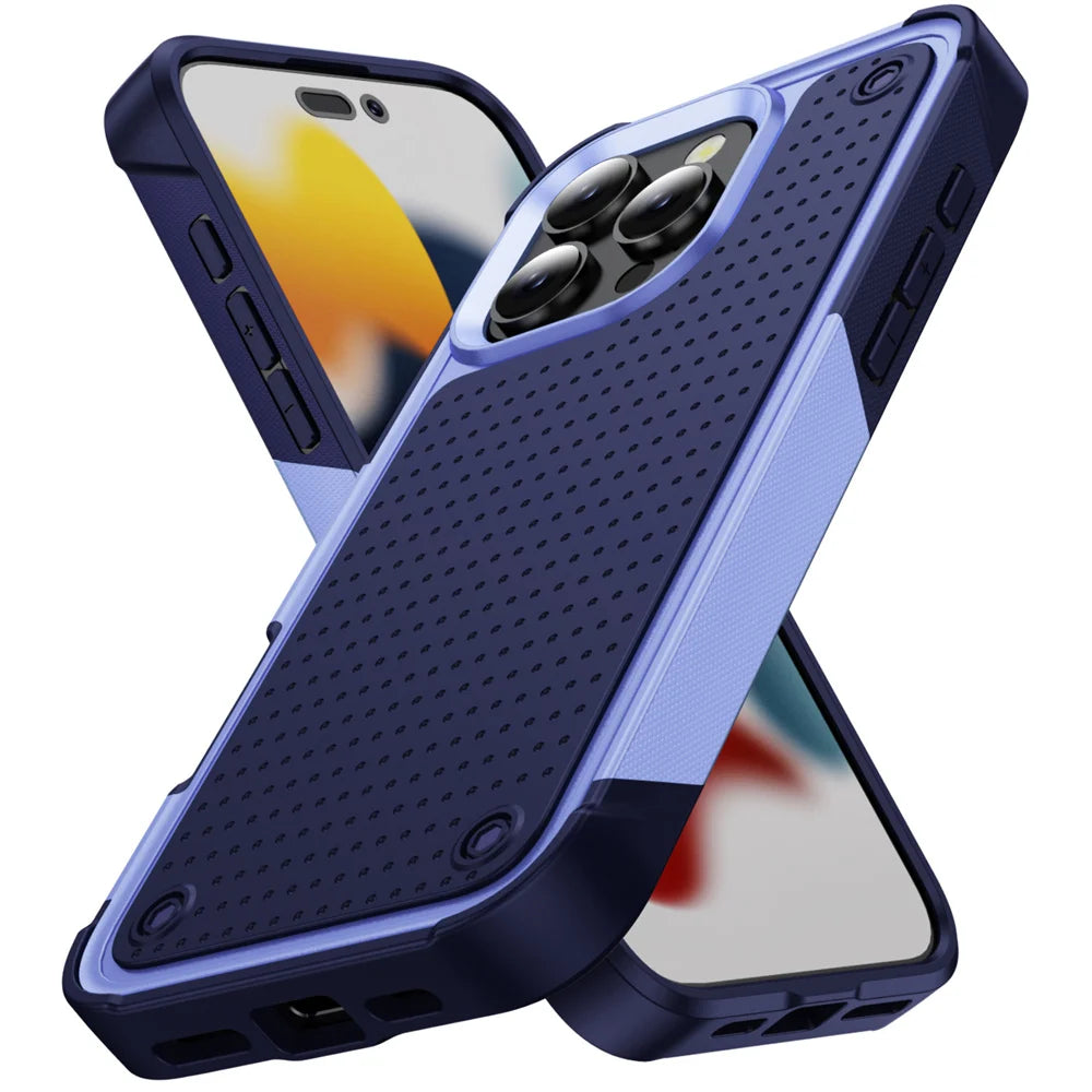 Military Grade Armor iPhone Case, Shockproof Protective Cover with Rugged Bumper and All-Around Protection UK