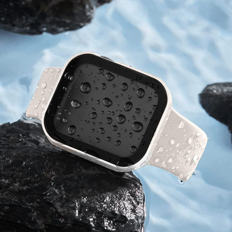 High Quality Glass and Case for Apple Watch 45mm 41mm 44mm 40mm, All Around Screen Protector, Waterproof Material, Series 4 5 SE 6 7 8.