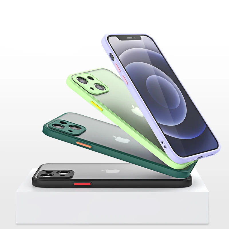 High Quality Clear Phone Case for iPhone, Premium Silicon Cover, Shock-proof and Camera Lens Protection Case, Anti-finger Print Case.