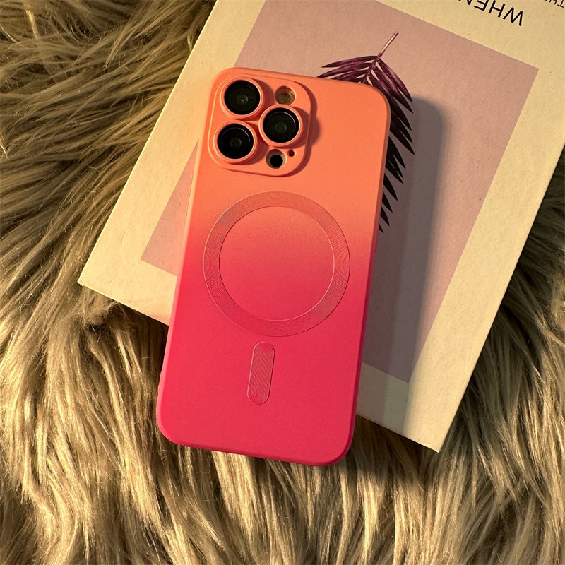 Luxury iPhone Case, MagSafe and Wireless Charging Phone Case For iPhone 11 12 13 14 Pro Max Plus, Soft and Magnetic Silicone Cover