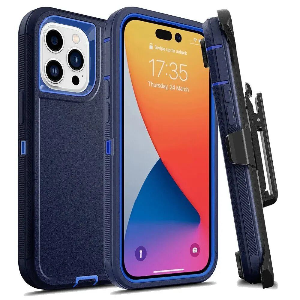 Military Heavy Duty Armor Phone Case For iPhone, Shockproof Protection Cover, All Around Protection Phone Case