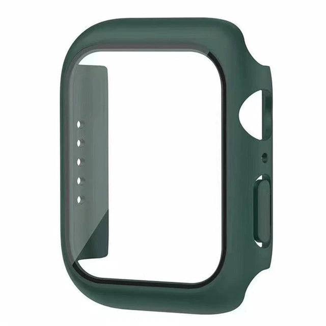 Premium Glass + Case For Apple Watch 8 7 6 SE 5 9 iWatch, Screen Protector for Apple watch, 44mm 45mm 41mm 40mm 42mm 38mm.