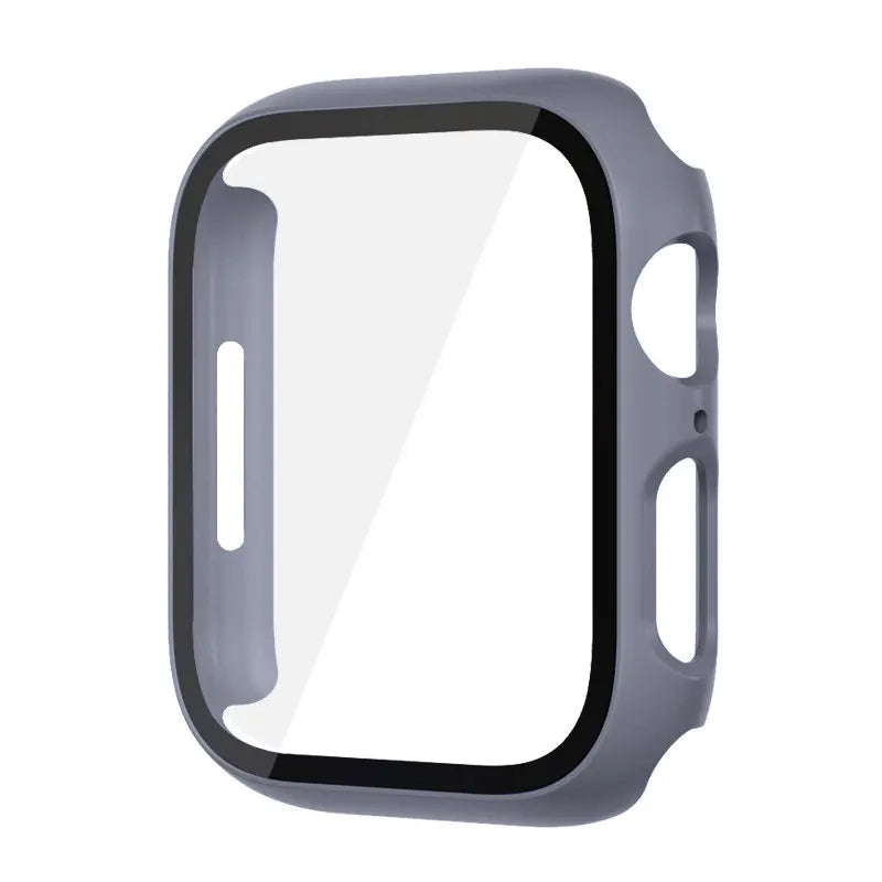 High Quality Glass and Case For Apple Watch, 45mm 44mm 41mm 40mm, Screen Protector Cover, Series 3/4/5/6/SE/7/8